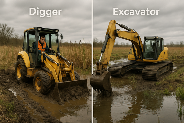digger v excavator